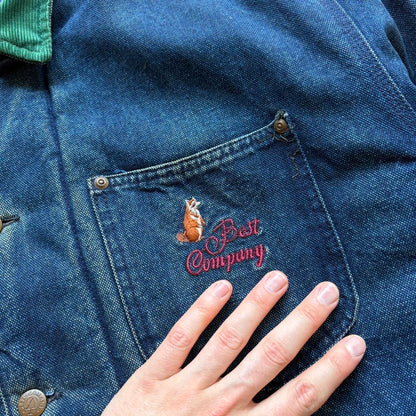 1980s Best Company Denim Coat XXL