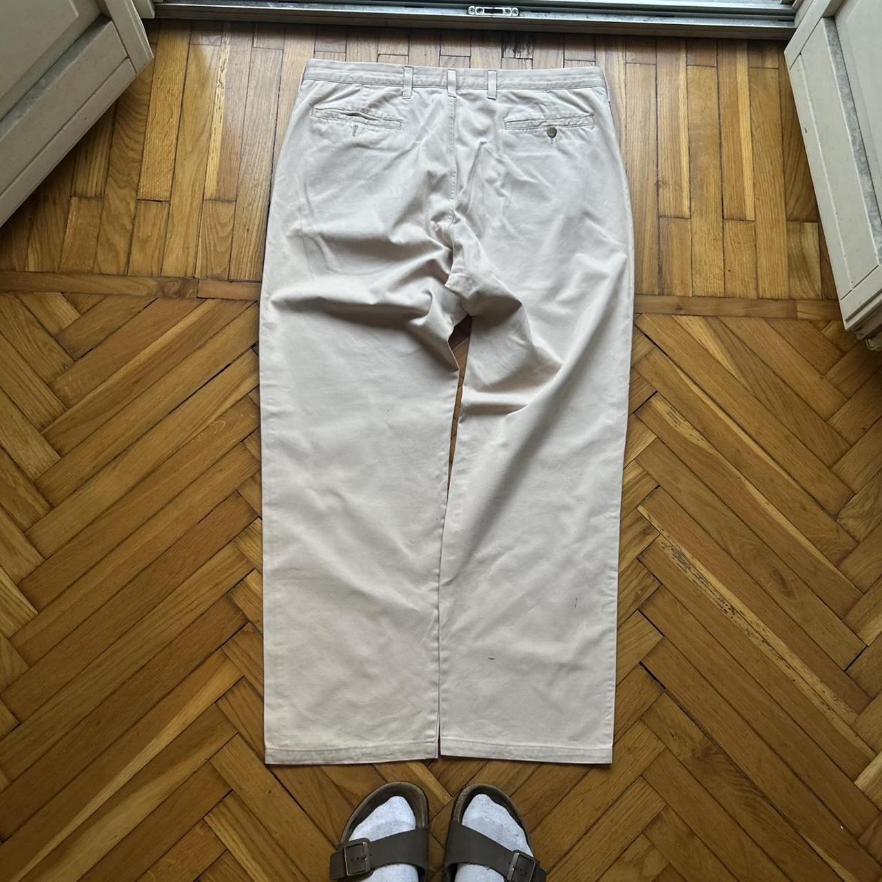 1990s Armani Jeans Trousers Cream 38W 32L