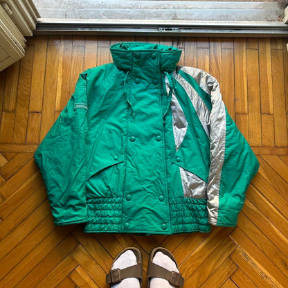 1990s Pierre Cardin Bomber Jacket Green S