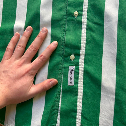 1980s Boneville Striped Shirt L