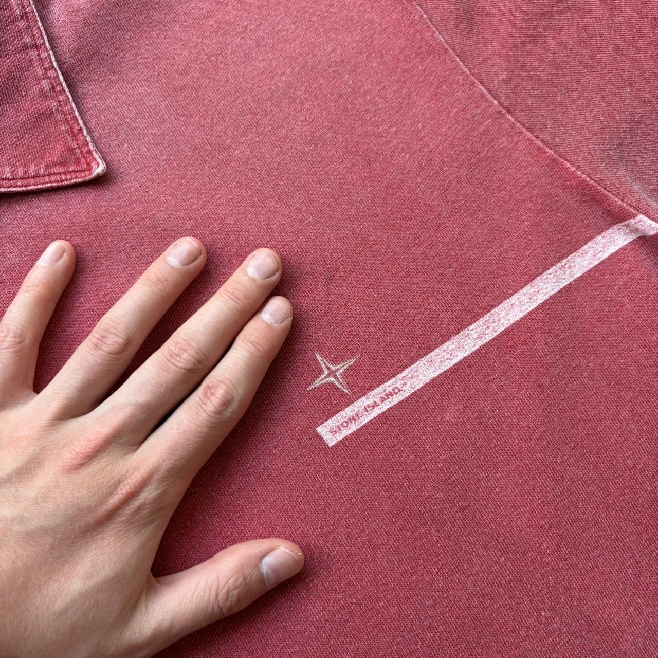 S/S 1999 Stone Island Polo Shirt Red XL