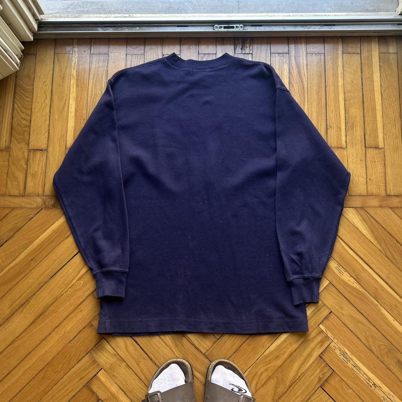 1990s Emporio Armani Sport LS T Shirt Navy S
