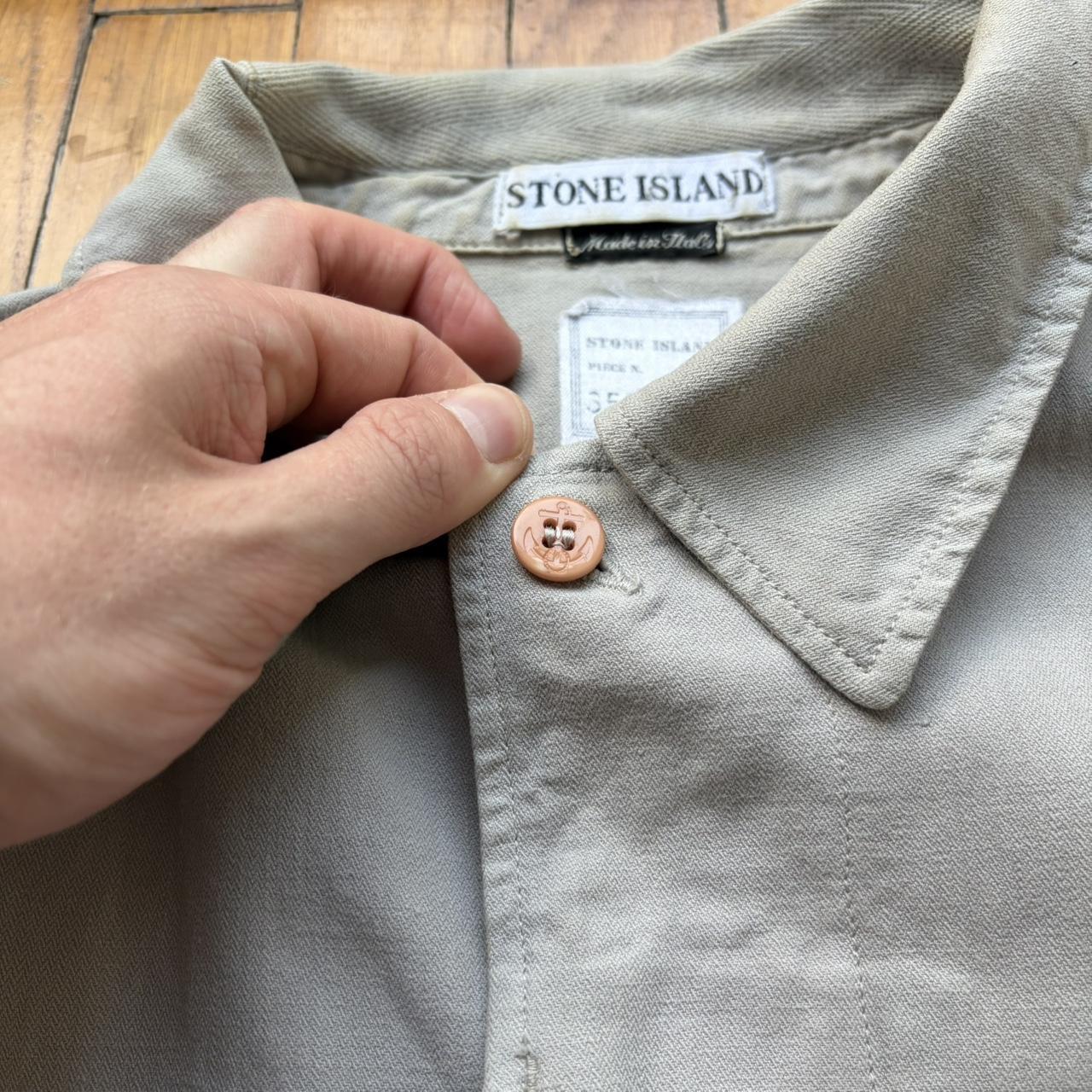 S/S 1996 Stone Island Marina Linen & Cotton Shirt M
