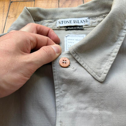 S/S 1996 Stone Island Marina Linen & Cotton Shirt M