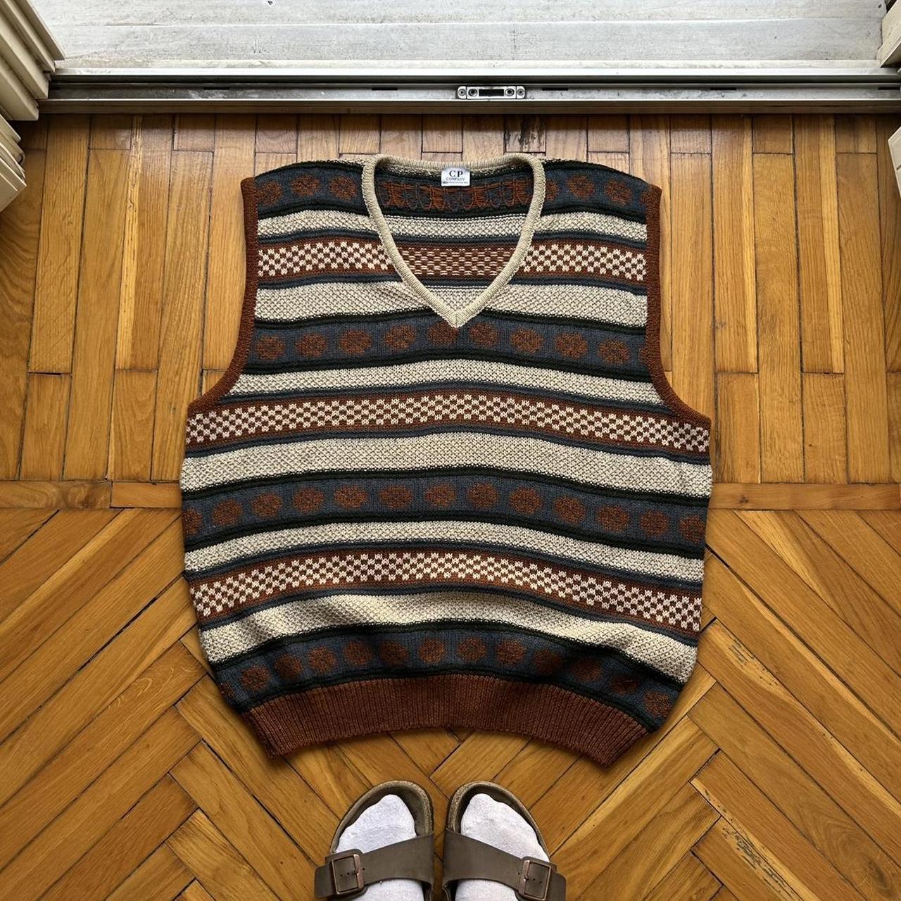 1980s CP Company Knitted Vest L