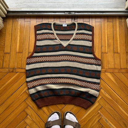 1980s CP Company Knitted Vest L
