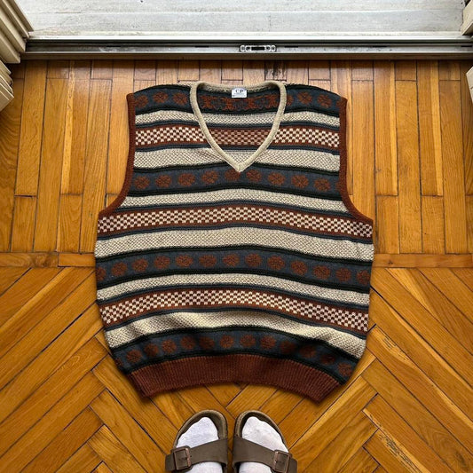 1980s CP Company Knitted Vest L