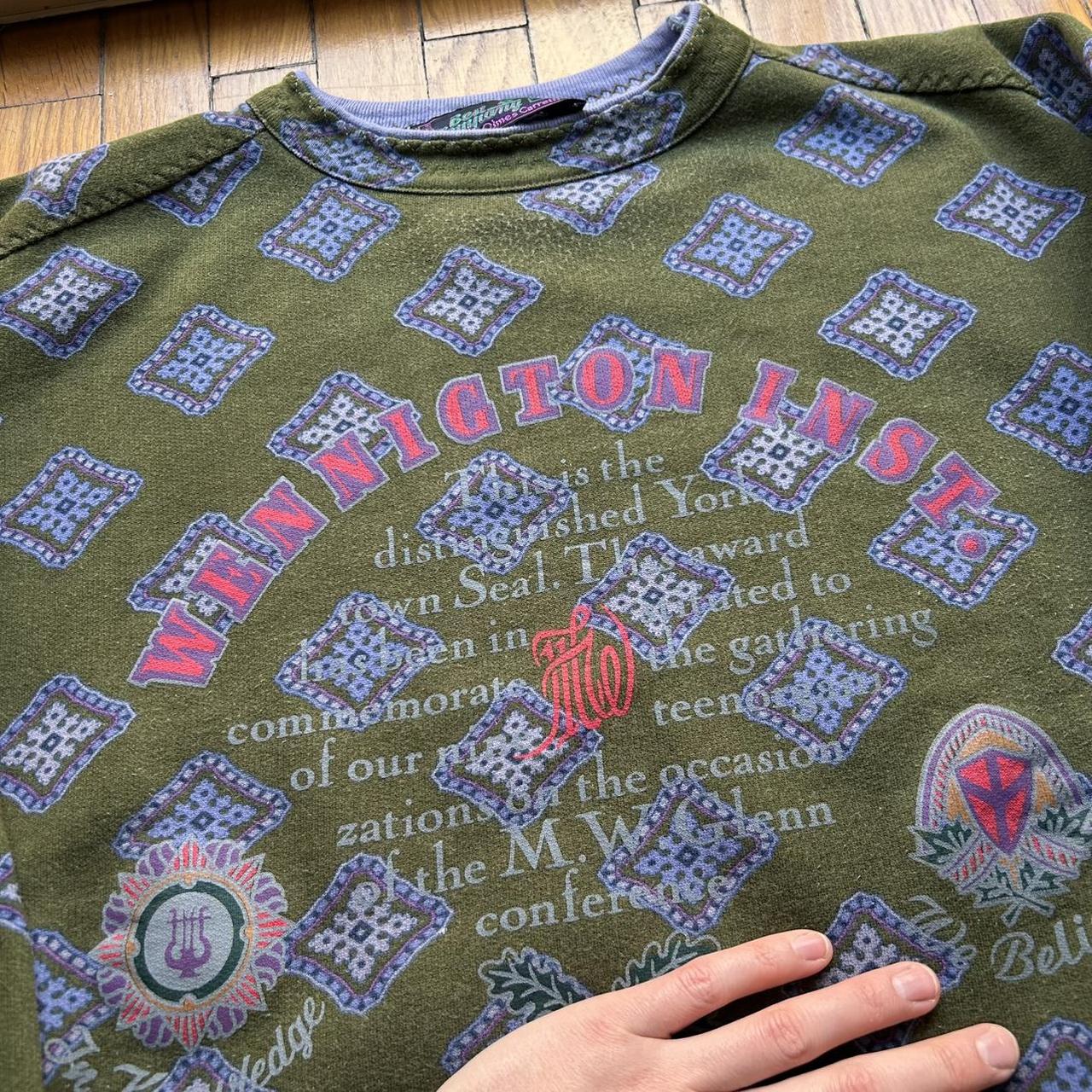 1990s Best Company Pattern Sweatshirt XL