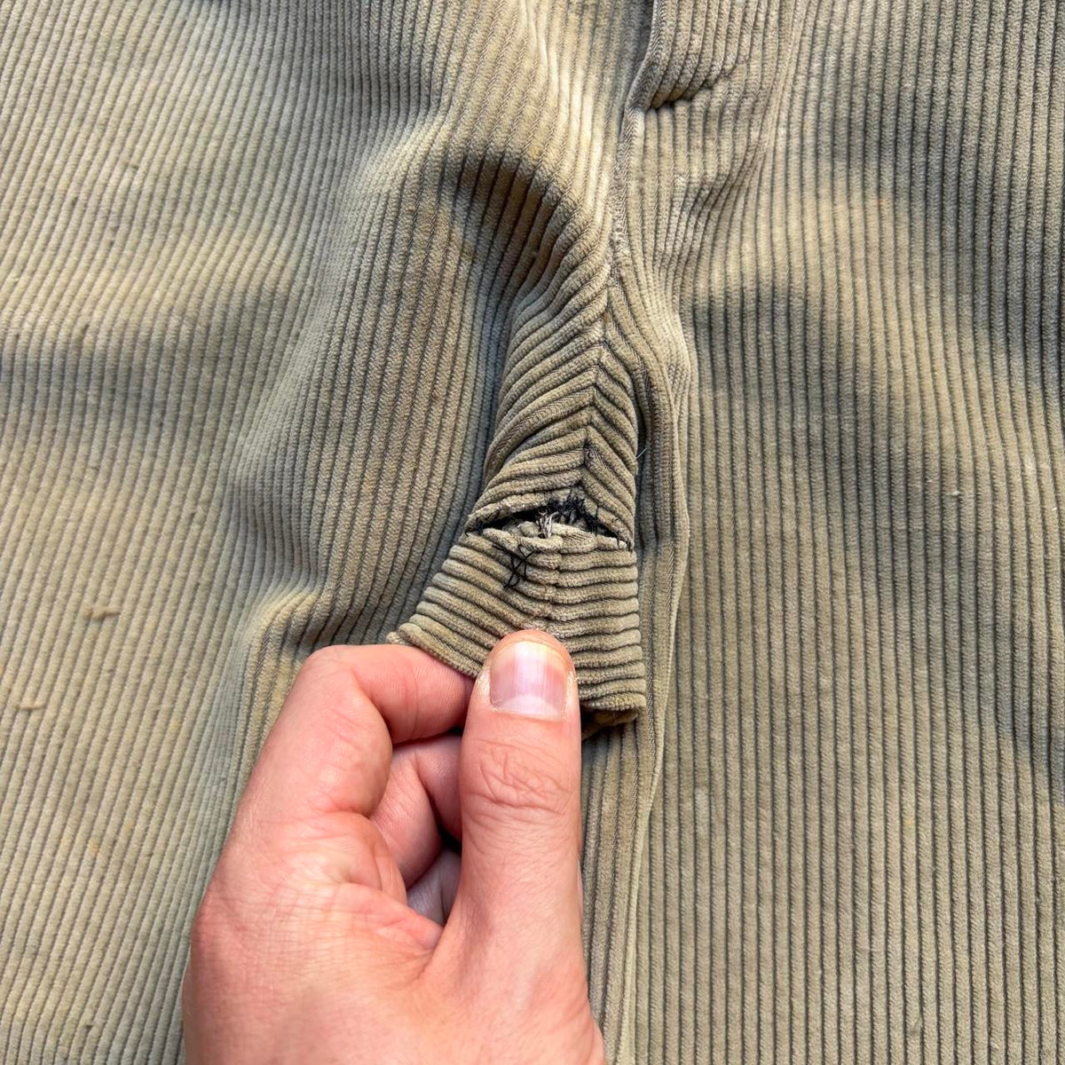 1980s Cerruti 1881 Corduroy Trousers Khaki 32W 30L