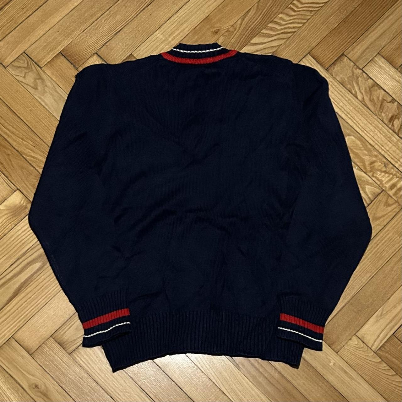 1980s Ellesse Knitted Jumper Navy XS