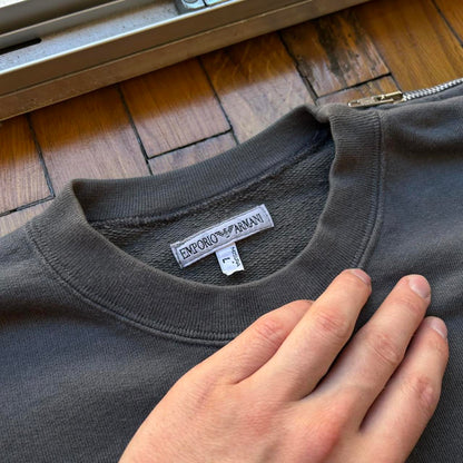 1990s Emporio Armani Sweatshirt Khaki L