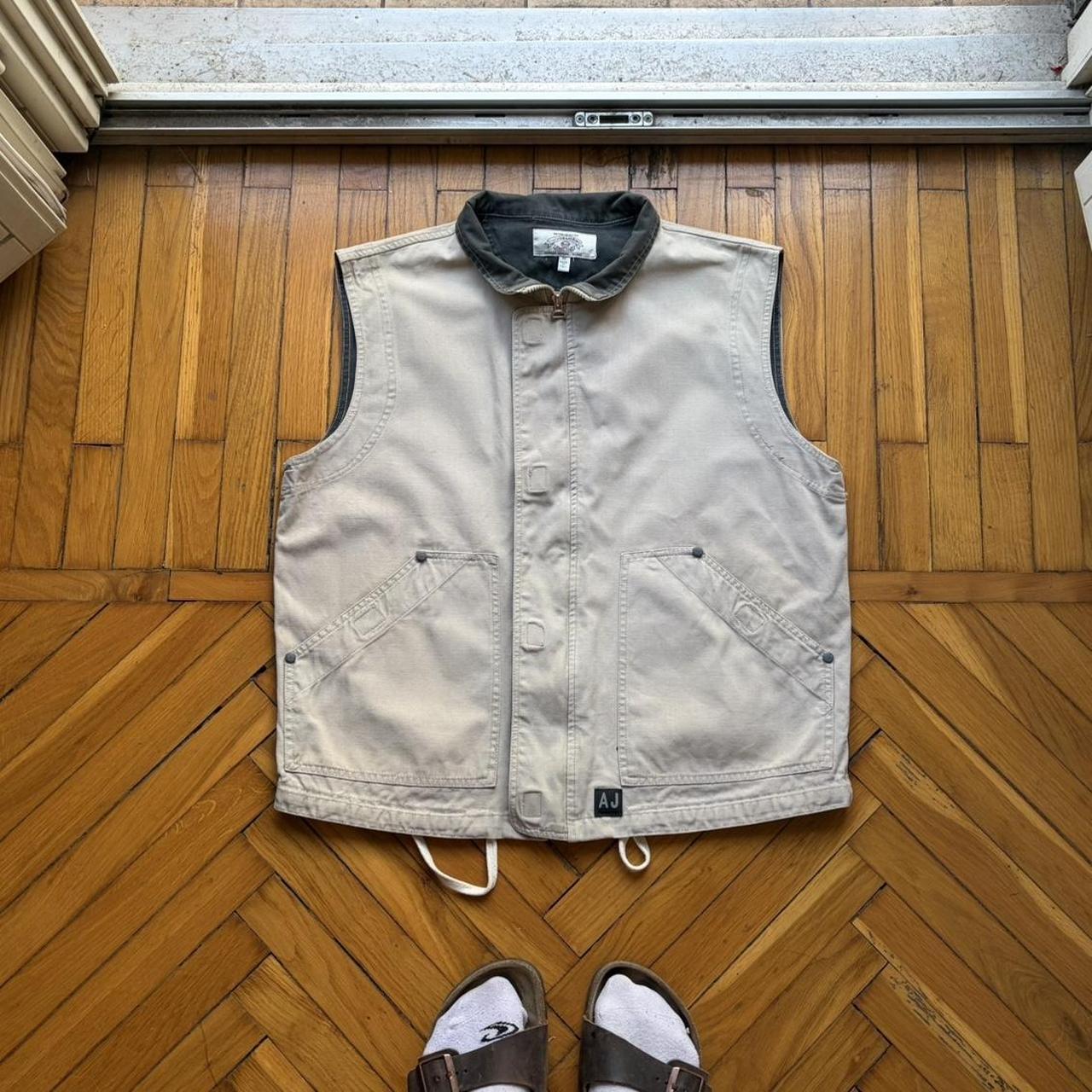 1990s Armani Jeans Gilet Beige M