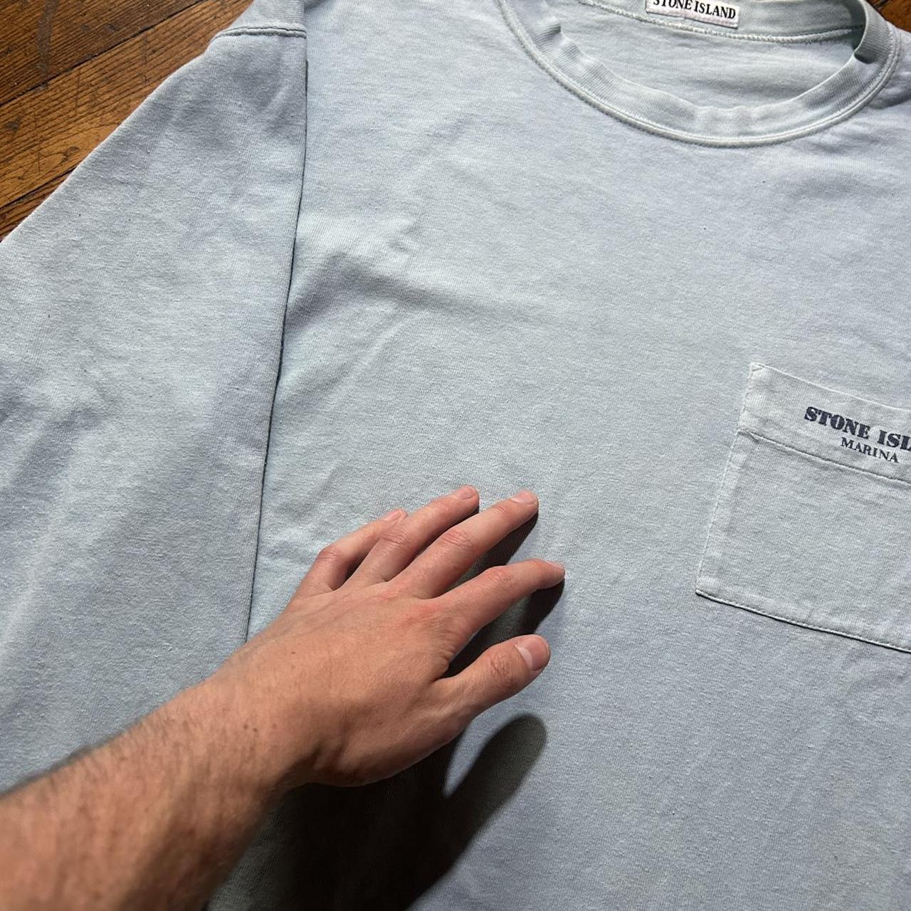 S/S 1983 Stone Island Marina LS Tee Baby Blue M