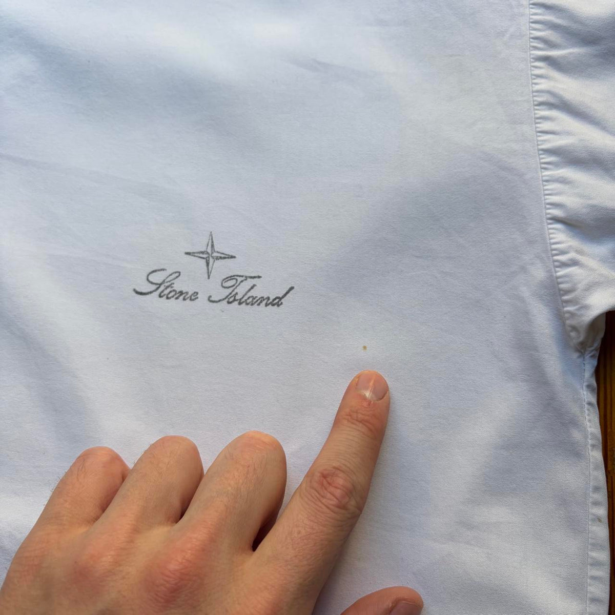 1980s Stone Island Script Shirt L