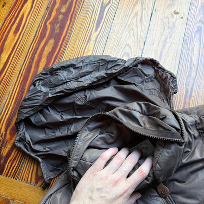 1990s Armani Jeans Puffer Jacket Brown XL