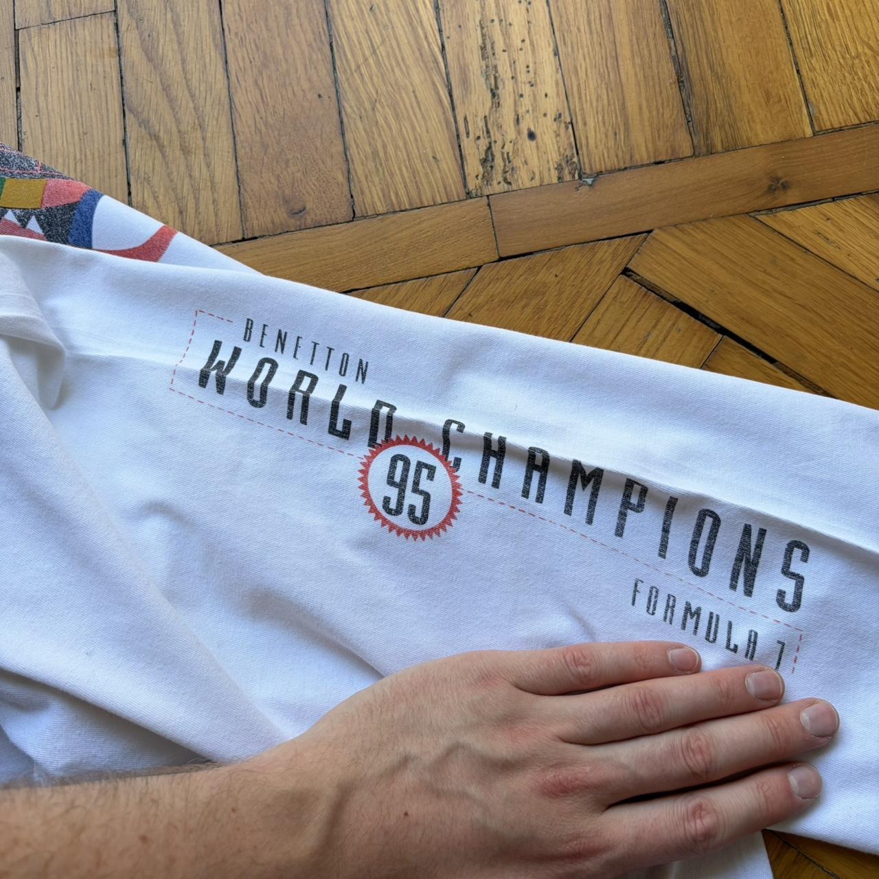 1995 Benetton Formula 1 Champions T Shirt L