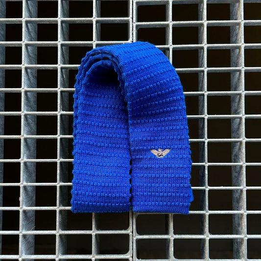 1980s Giorgio Armani Tie Blue