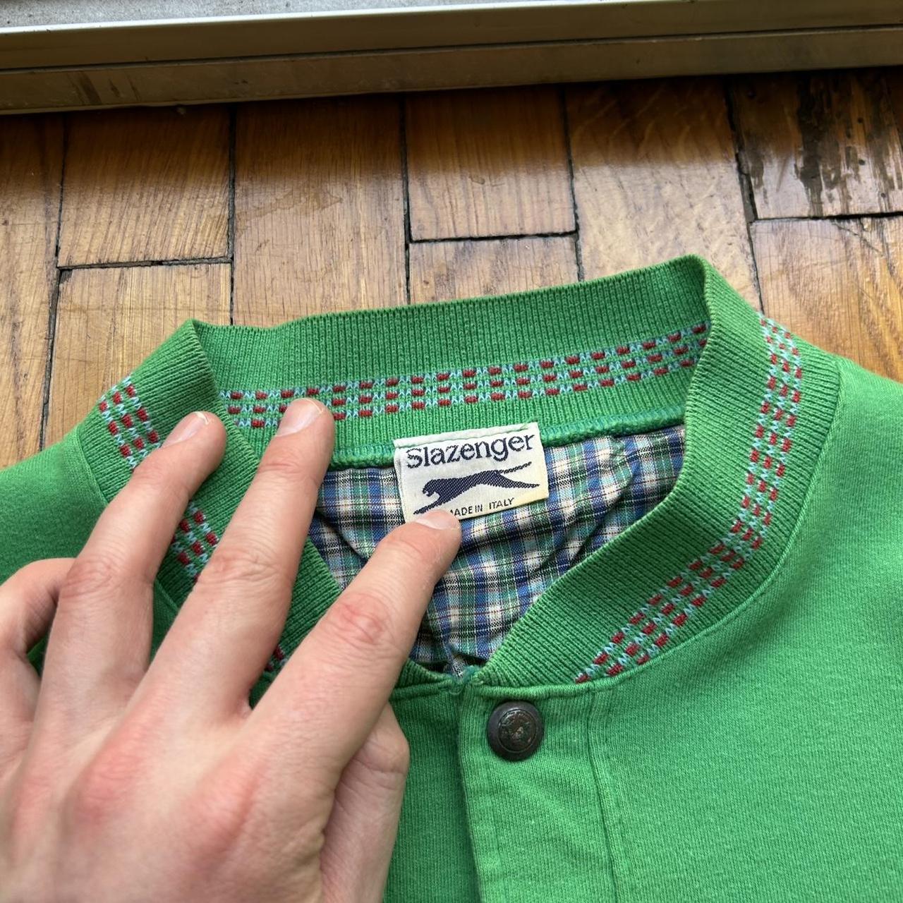 1980s Slazenger Sweatshirt Green M
