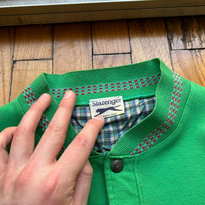 1980s Slazenger Sweatshirt Green M
