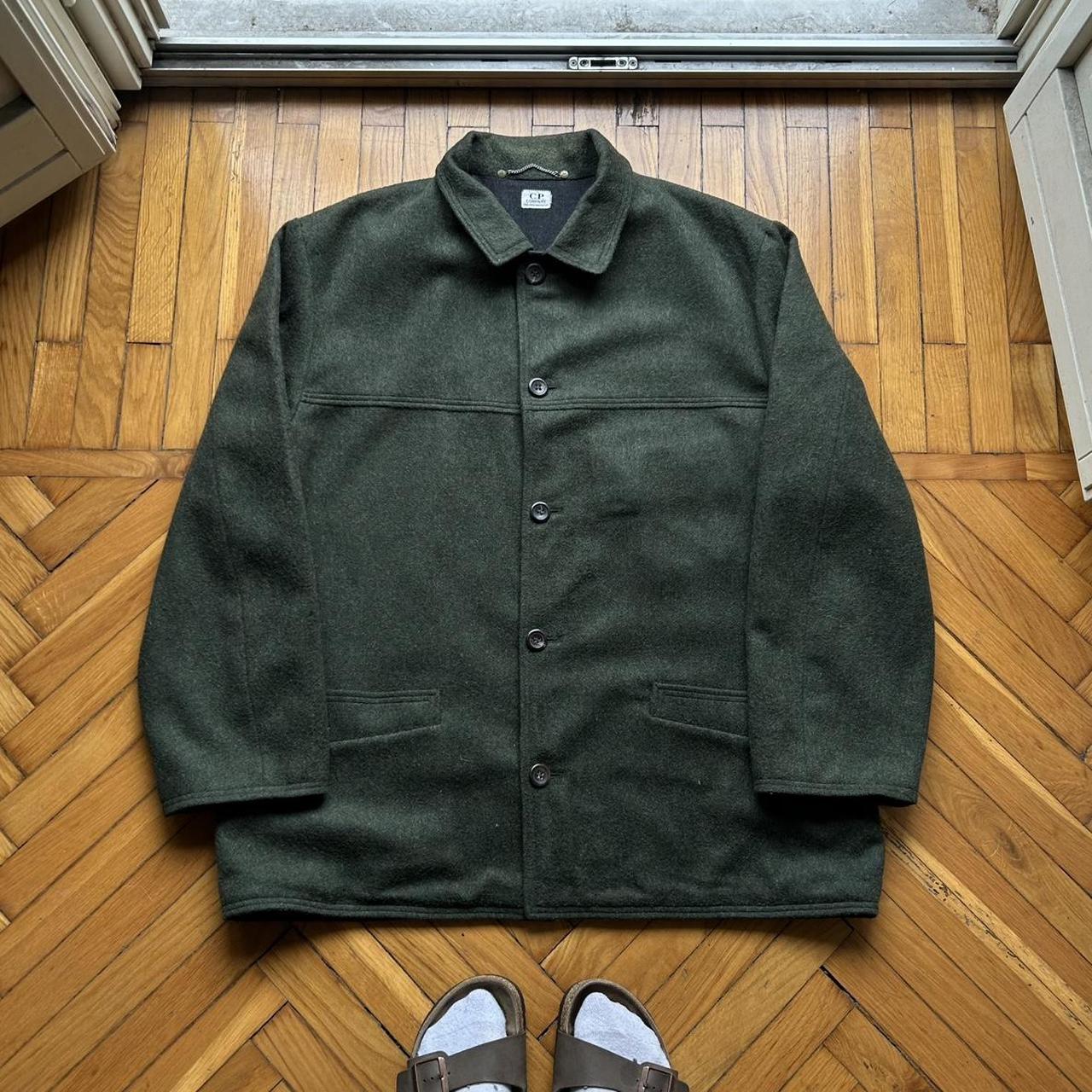 1993 CP Company Wool Coat Green XL
