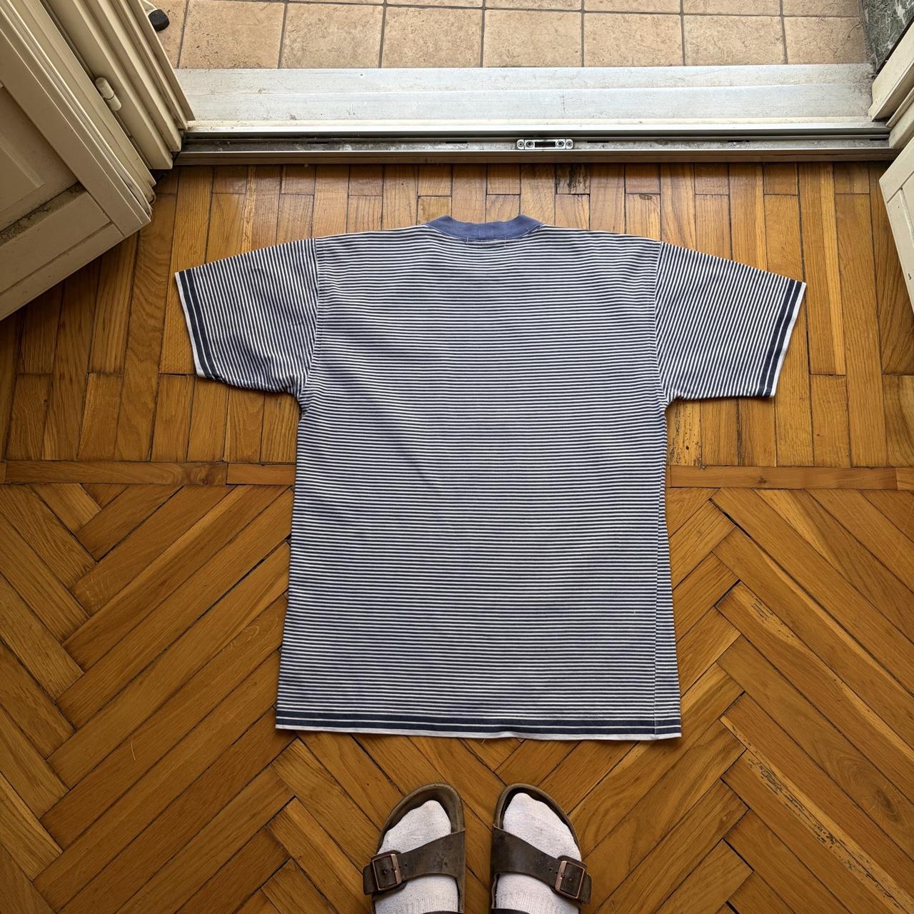 1980s Stone Island Marina Striped T Shirt S