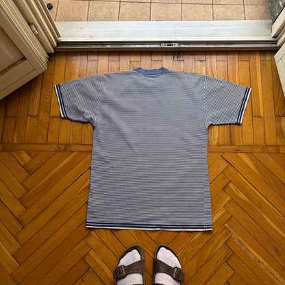 1980s Stone Island Marina Striped T Shirt S