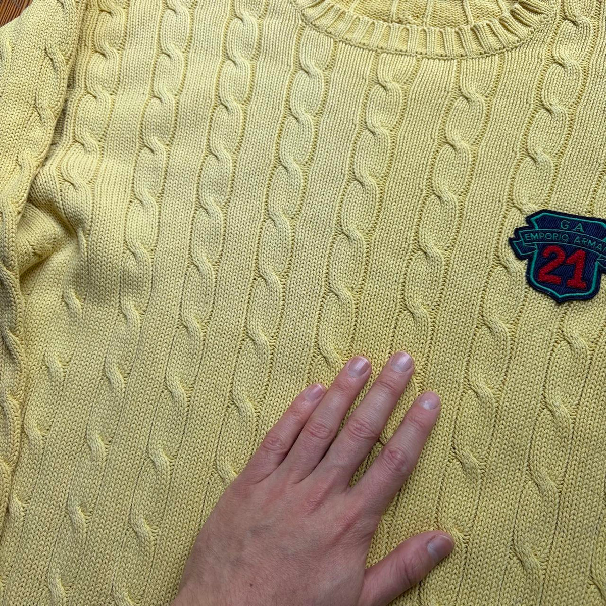 1980s Emporio Armani GA21 Knitted Jumper S