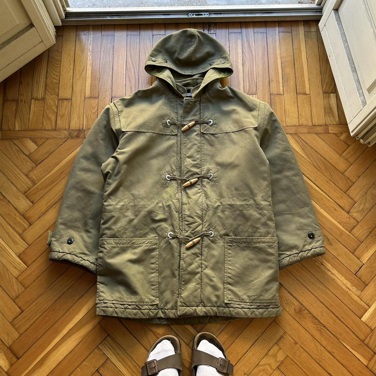1980s Boneville Navy Arctic Parka Jacket Khaki XL