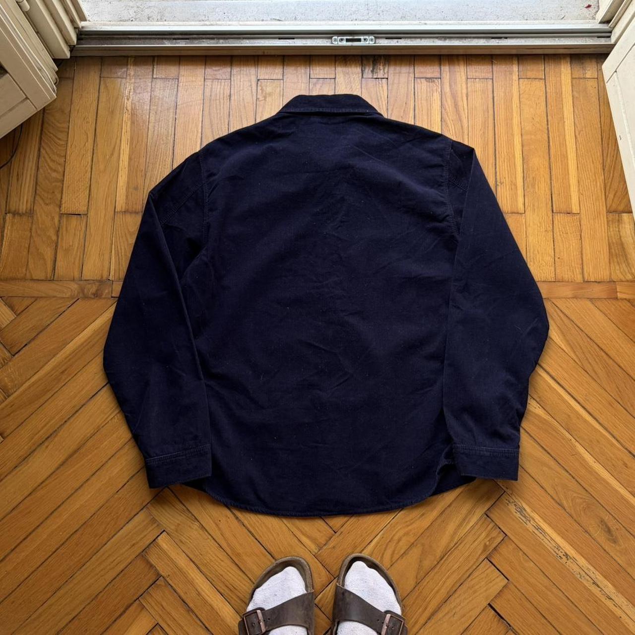2000s Emporio Armani Corduroy Shirt Navy M
