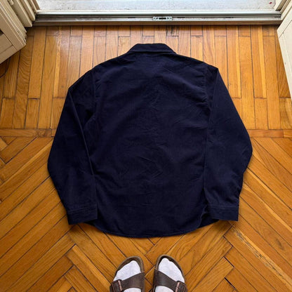 2000s Emporio Armani Corduroy Shirt Navy M