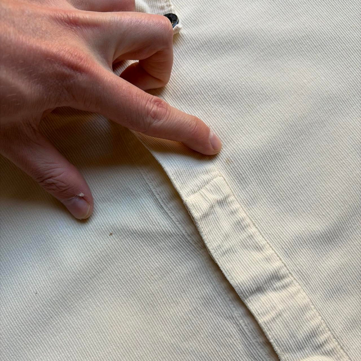A/W 1997 Stone Island Corduroy Shirt Cream M