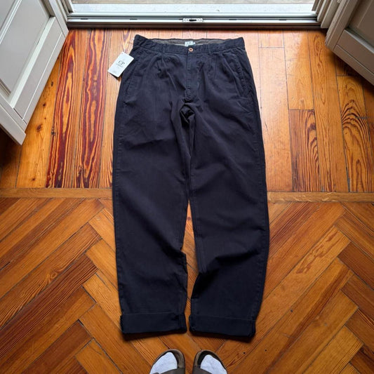 1980s CP Company Trousers Black BNWT FLAWED 34W 36L