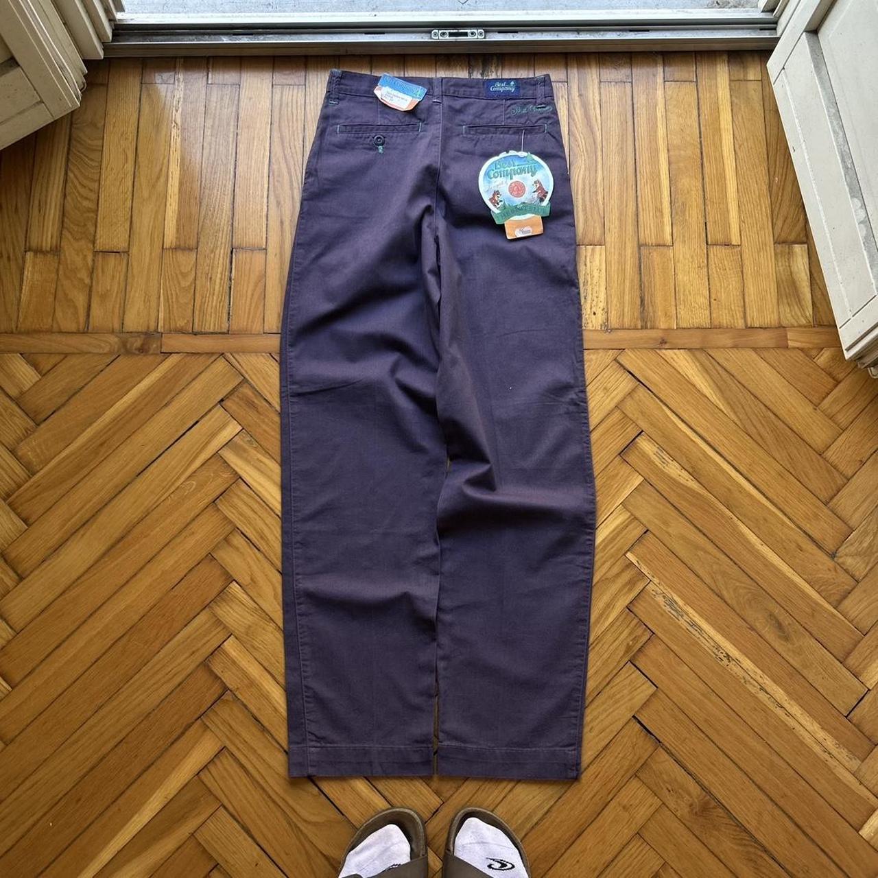 1980s Best Company Trousers Purple BNWT 26W 30L