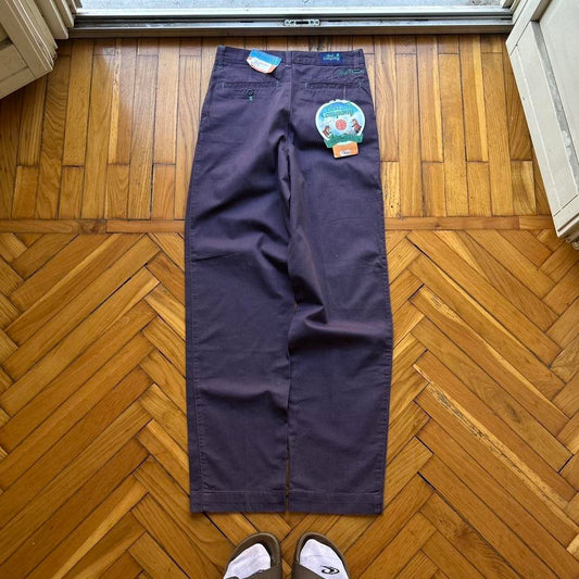1980s Best Company Trousers Purple BNWT 26W 30L