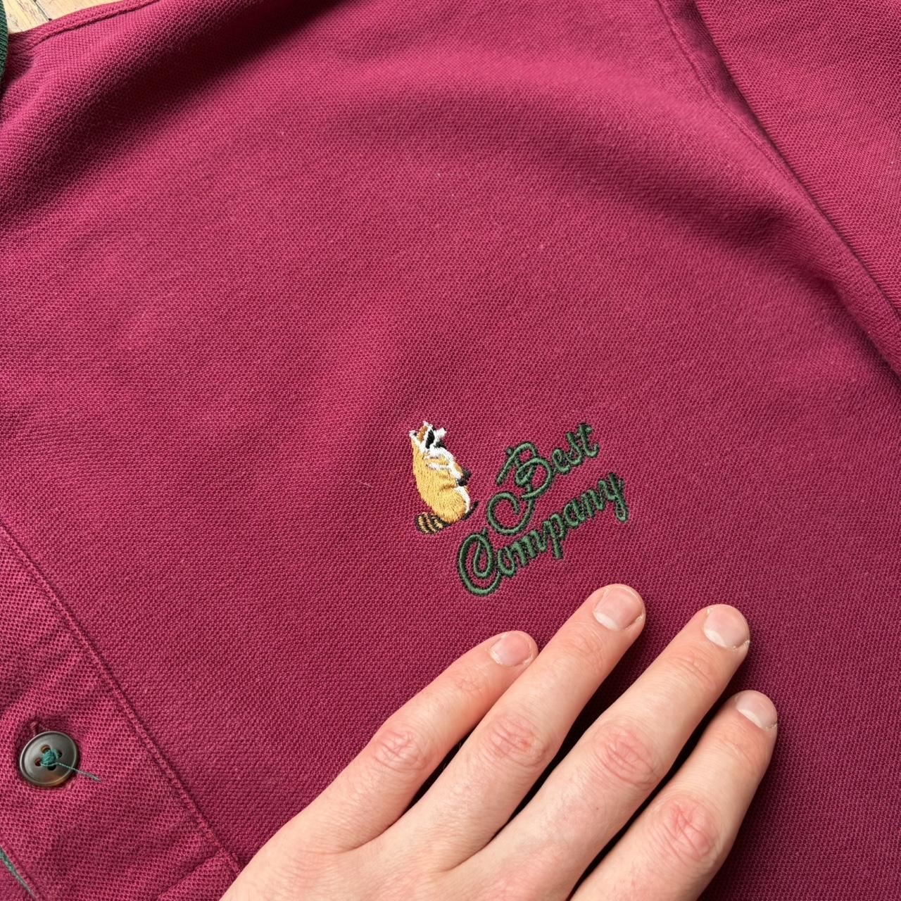 1990s Best Company LS Polo Shirt L
