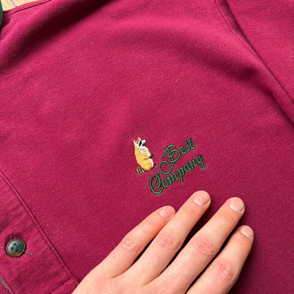 1990s Best Company LS Polo Shirt L