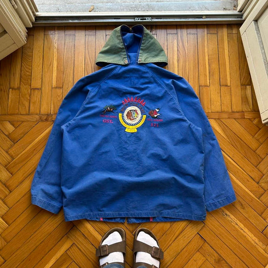 1980s Best Company Jacket Blue XL