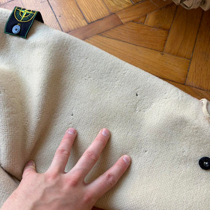 1980s Stone Island Montgomery Duffle Coat Cream L