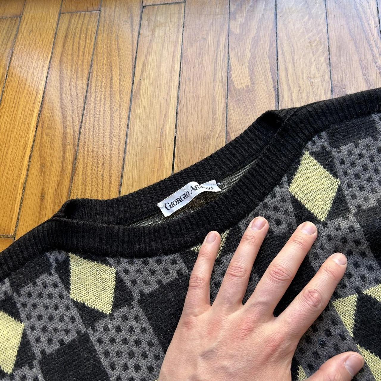 1980s Giorgio Armani Eagle Knitted Jumper L