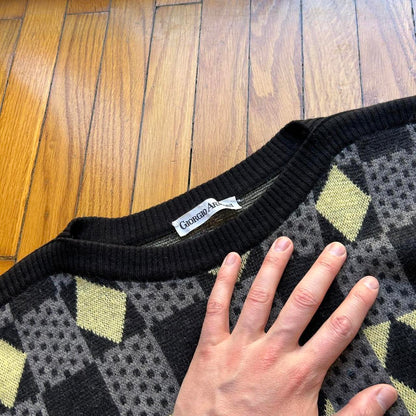 1980s Giorgio Armani Eagle Knitted Jumper L