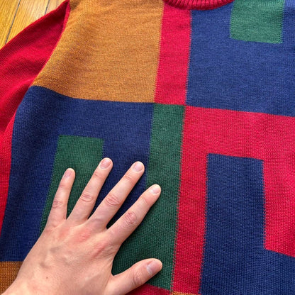 1980s Cerruti 1881 Knitted Jumper Red XS