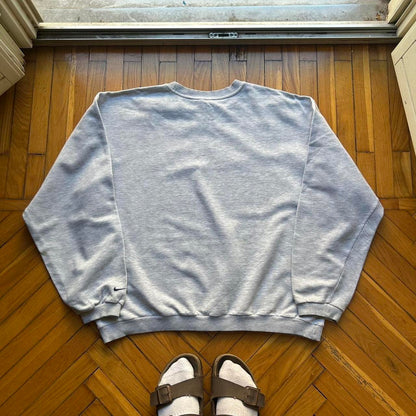 1990s Nike Spellout Sweatshirt Grey L