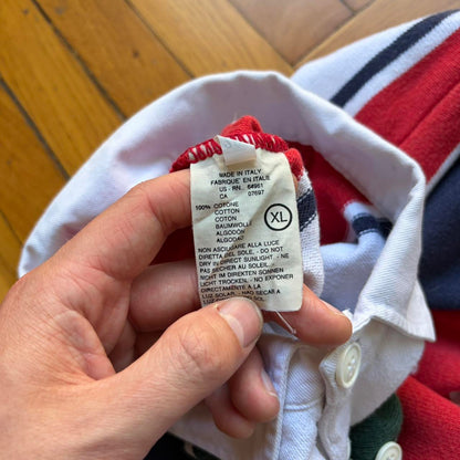 1990s Benetton Rugby Polo Shirt XL