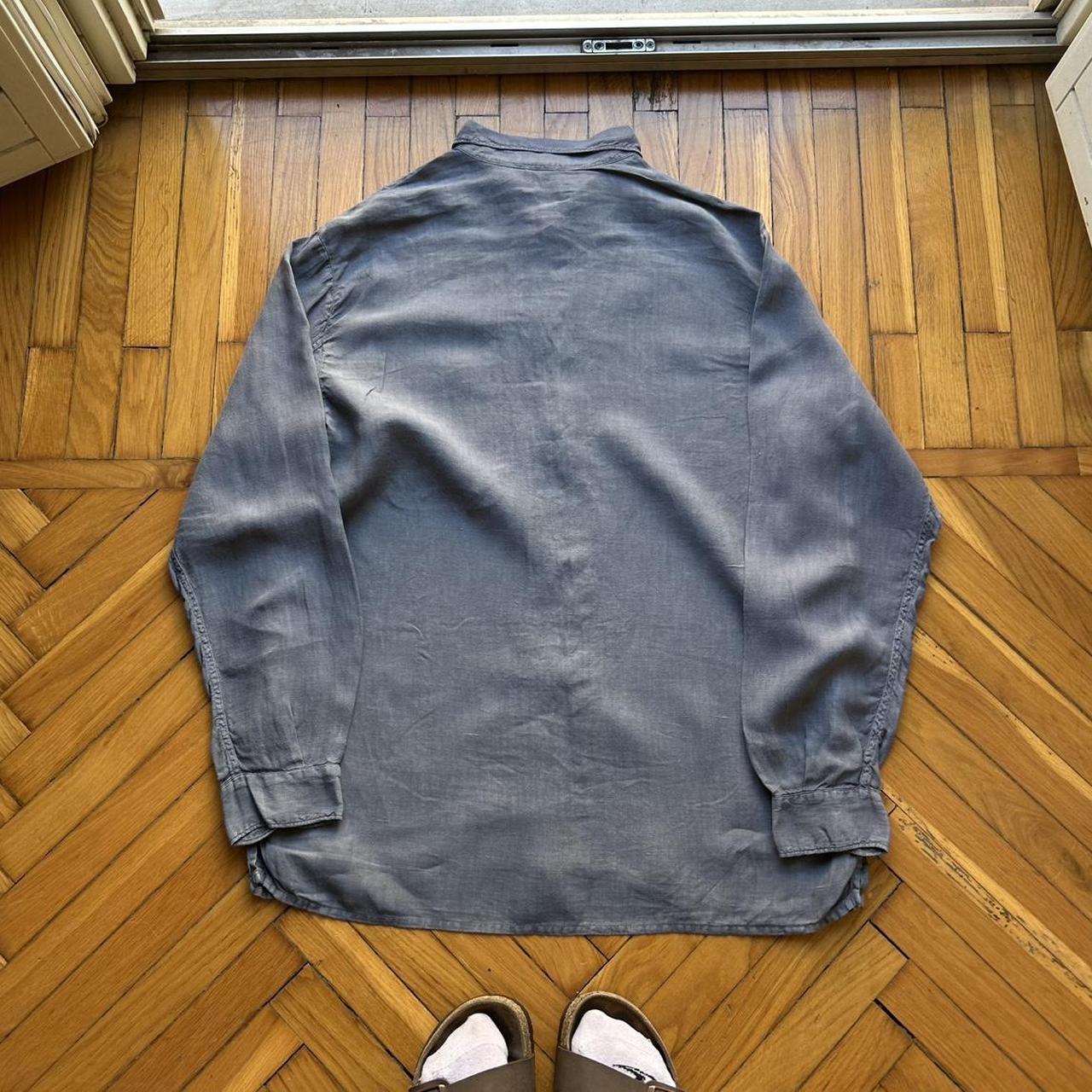 S/S 1996 Stone Island Marina Linen Shirt Grey M