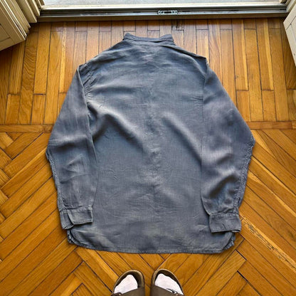 S/S 1996 Stone Island Marina Linen Shirt Grey M