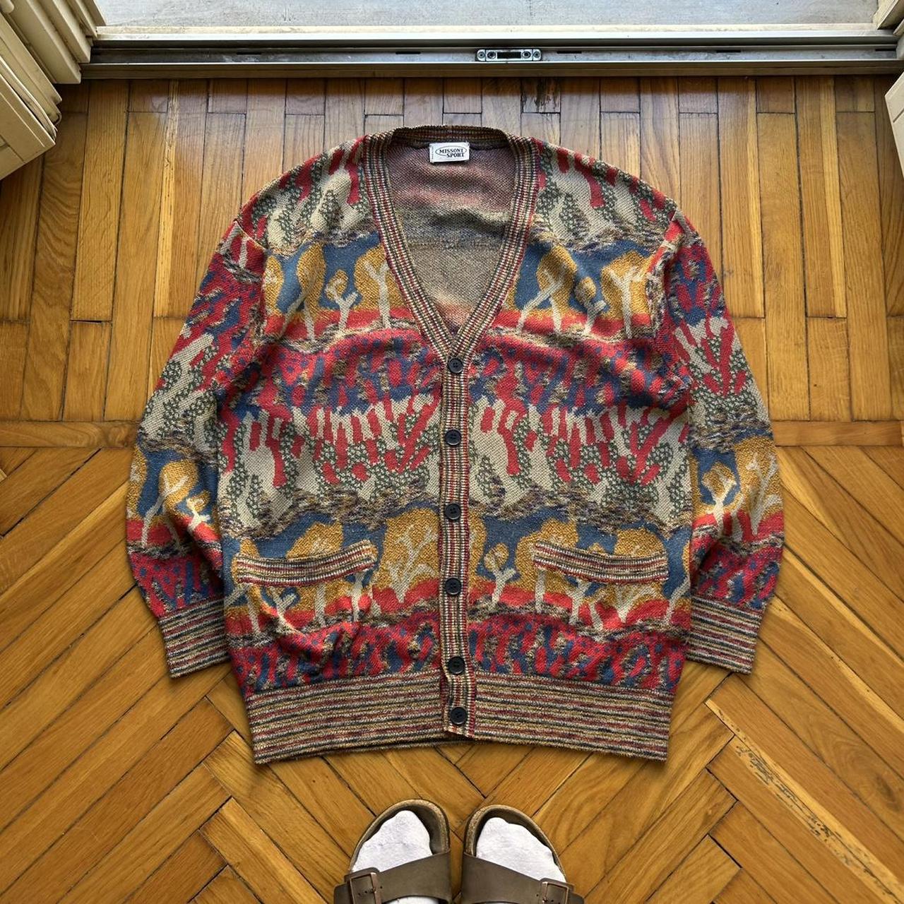 1990s Missoni Sport Knitted Cardigan L