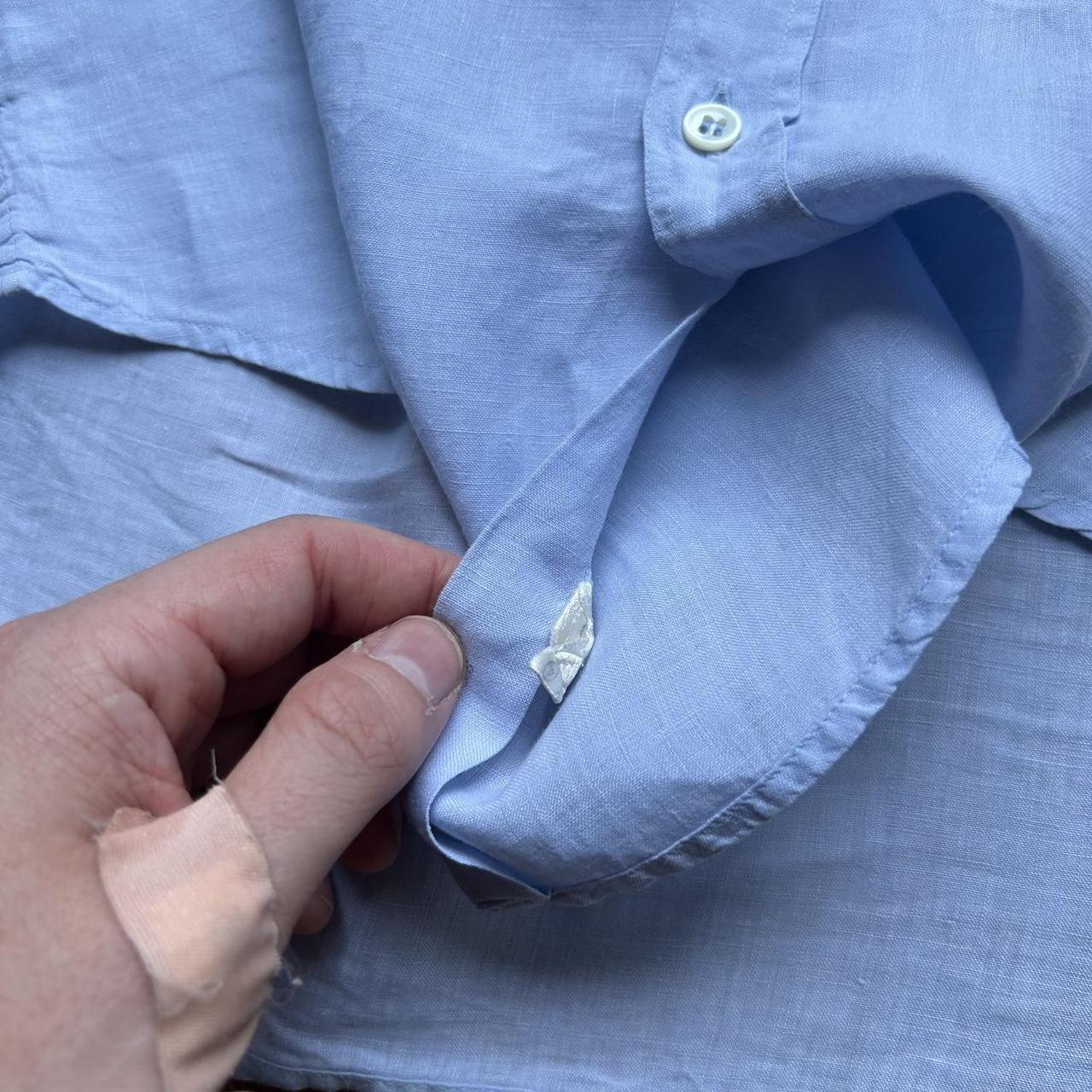 1980s Giorgio Armani Linen Shirt L