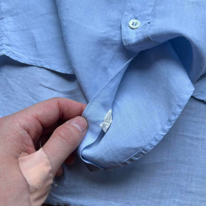 1980s Giorgio Armani Linen Shirt L