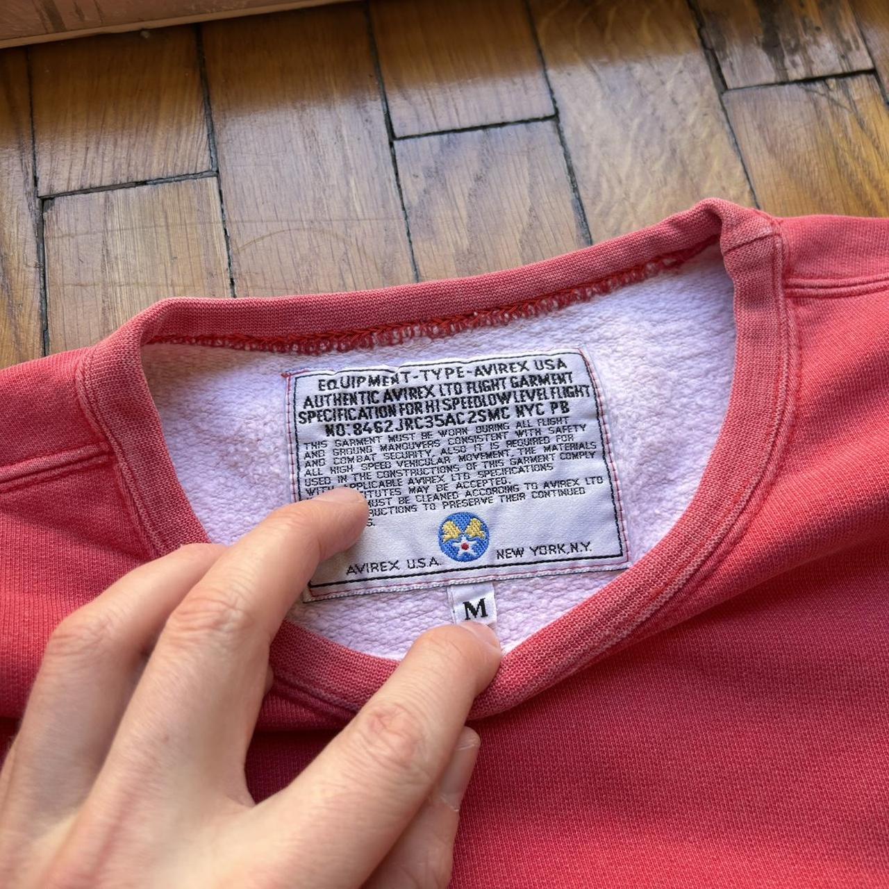 1990s Avirex USA Sweatshirt Red M