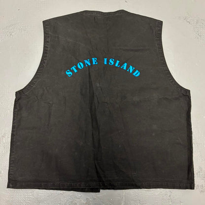 1990s Stone Island Reflective Vest XXL